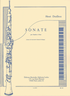 Dutilleux: Sonat för oboe och piano i gruppen Noter & böcker / Oboe / Klassiska noter hos musikskolan.se (9790046211591)