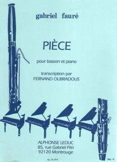 Fauré: Pièce pour basson et piano i gruppen Noter & böcker / Fagott / Klassiska noter hos musikskolan.se (AL19974)