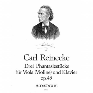 Reinecke: Drei Phantasiestücke für Viola (Violine) und Klavier op 43 i gruppen Noter & böcker / Violin / Klassiska noter hos musikskolan.se (BP452)