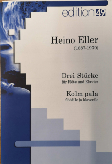 Heino Eller: Drei Stücke für Flöte und Klavier i gruppen Noter & böcker / Flöjt / Flöjt med pianoackompanjemang hos musikskolan.se (E499011401)