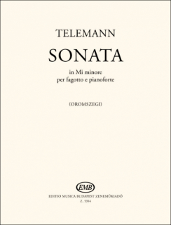 Telemann: Sonata in mi minore per fagotto e pianoforte i gruppen Noter & böcker / Fagott / Klassiska noter hos musikskolan.se (EMBZ5354)