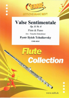 Tchaikovsky: Valse Sentimentale Op 51 Nr 6 Flöjt+piano i gruppen Noter & böcker / Flöjt / Flöjt med pianoackompanjemang hos musikskolan.se (EMR40363)