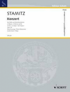 Carl Stamitz: Konsert G-dur Opus 29 Flöjt + piano i gruppen Noter & böcker / Flöjt / Flöjt med pianoackompanjemang hos musikskolan.se (FTR69)