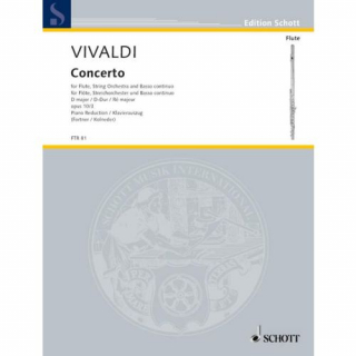 Vivaldi: Concerto Nr. 3 D-Dur (Il Cardellino) flöjt och piano i gruppen Noter & böcker / Flöjt / Flöjt med pianoackompanjemang hos musikskolan.se (FTR81)