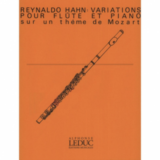 Hahn: Var. Pour Flûte et Piano Sur Un Theme de Mozart i gruppen Noter & böcker / Flöjt / Flöjt med pianoackompanjemang hos musikskolan.se (HE22724)