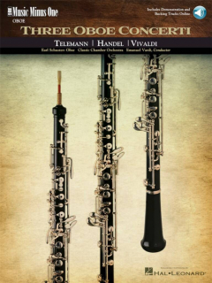 Telemann Händel Vivaldi: Three Oboe Concerti  i gruppen Noter & böcker / Oboe / Klassiska noter hos musikskolan.se (HL00400380)