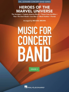 Brown: Heroes of the Marvel Universe för Concert Band stämmor och partitur i gruppen Noter & böcker / Blåsorkester / Blåsorkester övrigt hos musikskolan.se (HL04008748)