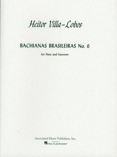 Villa-Lobos: Bachianas Brasileiras No. 6 (flute and bassoon) i gruppen Noter & böcker / Flöjt / Flöjt med blåsinstrument hos musikskolan.se (HL50223850)