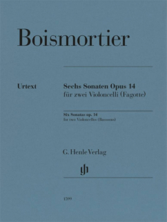 Boismortier: Sechs Sonaten Opus 14 för två celli eller fagotter i gruppen Noter & böcker / Fagott / Klassiska noter hos musikskolan.se (HN1599)