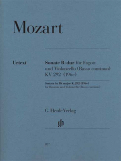 Mozart: Sonate B-dur für Fagott und Violoncello KV 292 i gruppen Noter & böcker / Fagott / Klassiska noter hos musikskolan.se (HN827)