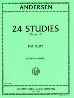 Andersen: 24 etyder Op 15 Fl i gruppen Noter & böcker / Flöjt / Spelskolor, etyder och övningar hos musikskolan.se (IMC1664)