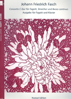 Fasch: Concerto C-Dur für Fagott, Streicher und Basso continuo fagott och piano i gruppen Noter & böcker / Fagott / Klassiska noter hos musikskolan.se (N3250)