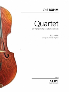 Bohm: Quartet in the form of a Sonata Movement för violakvartett i gruppen Noter & böcker / Viola / Flerstämmigt/ensemble hos musikskolan.se (VAQ05)