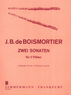 Boismortier: Zwei Sonaten för två flöjter i gruppen Noter & böcker / Flöjt / Duetter - 2 flöjter / 2 flöjter+piano hos musikskolan.se (ZM1291)