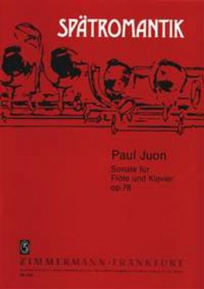Juon: Sonate op 78 Flöjt+piano (äldre utgåva) i gruppen Noter & böcker / Flöjt / Flöjt med pianoackompanjemang hos musikskolan.se (ZM2089)