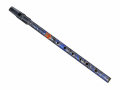 Tin Whistle D paisleymönstrad blå