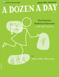 A Dozen a Day 2 (bok och audio access) i gruppen Noter & böcker / Piano/Keyboard / Pianoskolor hos musikskolan.se (wmr100980)